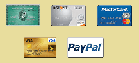 We Accept All Major Credit Cards & PayPal We Accept All Major Credit Cards & PayPal