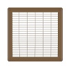 10 x 10 Heavy Gauge Steel Floor Grill - Brown