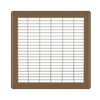 10 x 10 Heavy Gauge Steel Floor Grill - Brown