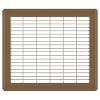 10 x 12 Heavy Gauge Steel Floor Grill - Brown