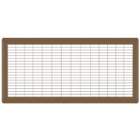 10 x 28 Heavy Gauge Steel Floor Grill - Brown