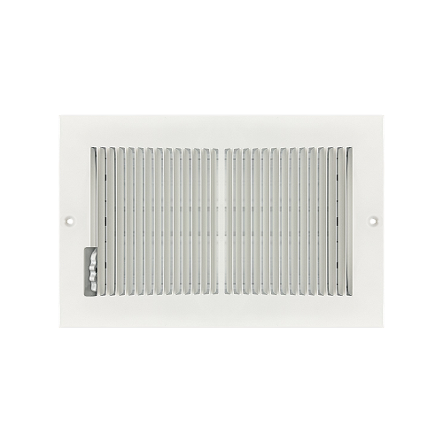 TruAire 10 x 6 Stamped Steel Baseboard Register - White