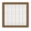 12 x 12 Heavy Gauge Steel Floor Grill - Brown