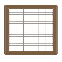 12 x 12 Heavy Gauge Steel Floor Grill - Brown