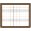12 x 18 Heavy Gauge Steel Floor Grill - Brown