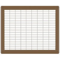 12 x 18 Heavy Gauge Steel Floor Grill - Brown