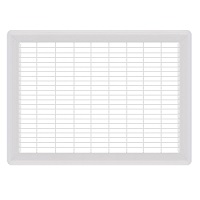 12 x 18 White Heavy Gauge Floor Grill