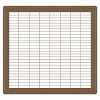 14 x 16 Heavy Gauge Steel Floor Grill - Brown