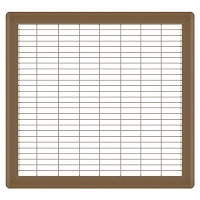 14 x 16 Heavy Gauge Steel Floor Grill - Brown