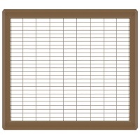 14 x 18 Heavy Gauge Steel Floor Grill - Brown