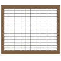 14 x 20 Heavy Gauge Steel Floor Grill - Brown
