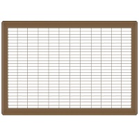 14 x 24 Heavy Gauge Steel Floor Grill - Brown