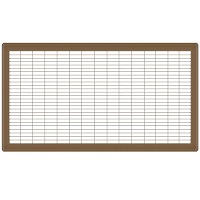 14 x 30 Heavy Gauge Steel Floor Grill - Brown