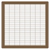 16 x 16 Heavy Gauge Steel Floor Grill - Brown