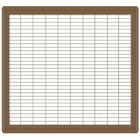 16 x 20 Heavy Gauge Steel Floor Grill - Brown