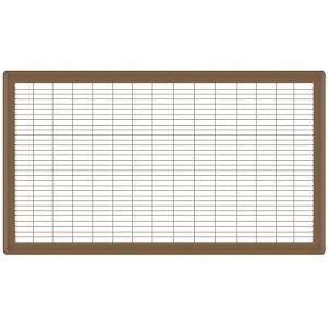 16 x 30 Heavy Gauge Steel Floor Grill - Brown