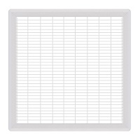 18 x 18 White Heavy Gauge Floor Grill