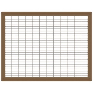 18 x 24 Heavy Gauge Steel Floor Grill - Brown