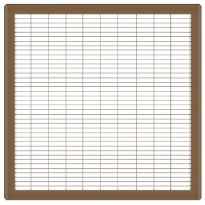 20 x 20 Heavy Gauge Steel Floor Grill - Brown