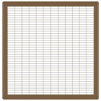 20 x 24 Heavy Gauge Steel Floor Grill - Brown
