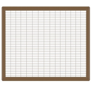 20 x 30 Heavy Gauge Steel Floor Grill - Brown
