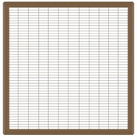 24 x 24 Heavy Gauge Steel Floor Grill - Brown