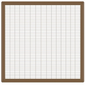 24 x 30 Heavy Gauge Steel Floor Grill - Brown