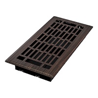 4 x 10 Geneva Floor Register - Oil Rubbed Bronze