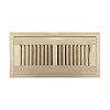 4 x 12 Unfinished Wood Flush Mount Floor Register - Premium