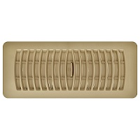 4x12 Deflecto Contemporary Brown Plastic Register