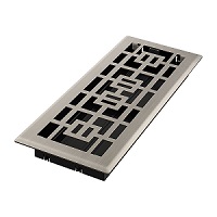 4x10 Tokyo Floor Register - Brushed Nickel