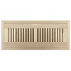 4 x 14 Unfinished Wood Flush Mount Floor Register - Premium