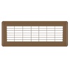 4 x 14 Heavy Gauge Steel Floor Grill - Brown