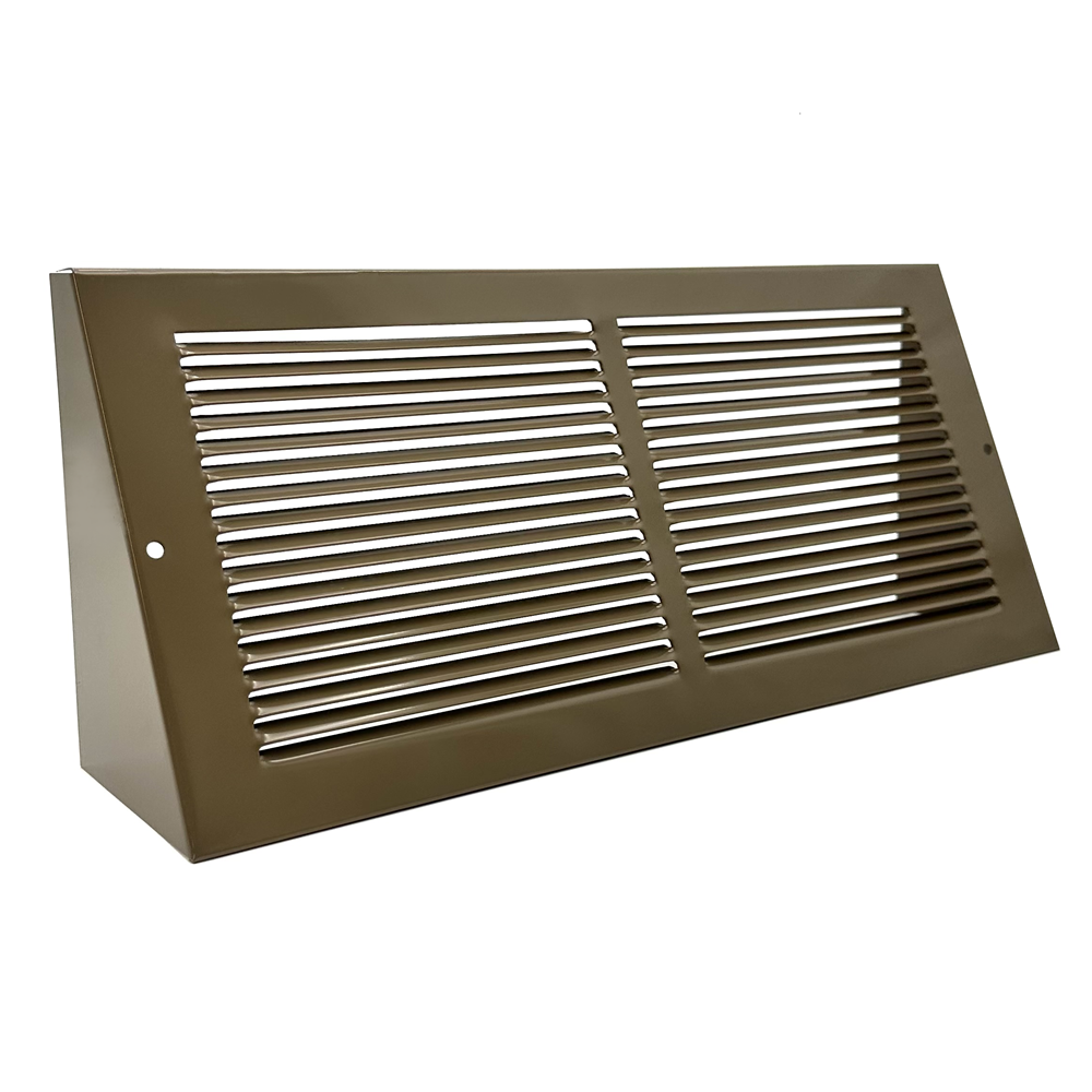 Hart & Cooley 12 X 6 Triangular Steel Baseboard Return - Brown