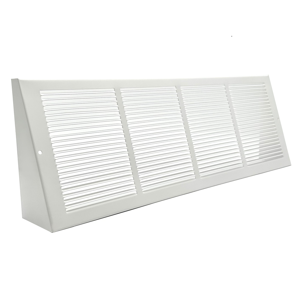 Hart & Cooley 24 X 6 Triangular Steel Baseboard Return - White