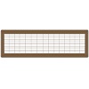 6 x 30 Heavy Gauge Steel Floor Grill - Brown