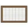 8 x 14 Heavy Gauge Steel Floor Grill - Brown