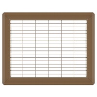 9 x 12 Heavy Gauge Steel Floor Grill - Brown