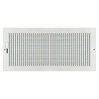 Accord 14 x 6 Stamped Steel Baseboard Register - White