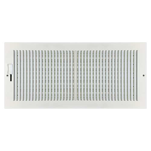 Accord 14 x 6 Stamped Steel Baseboard Register - White