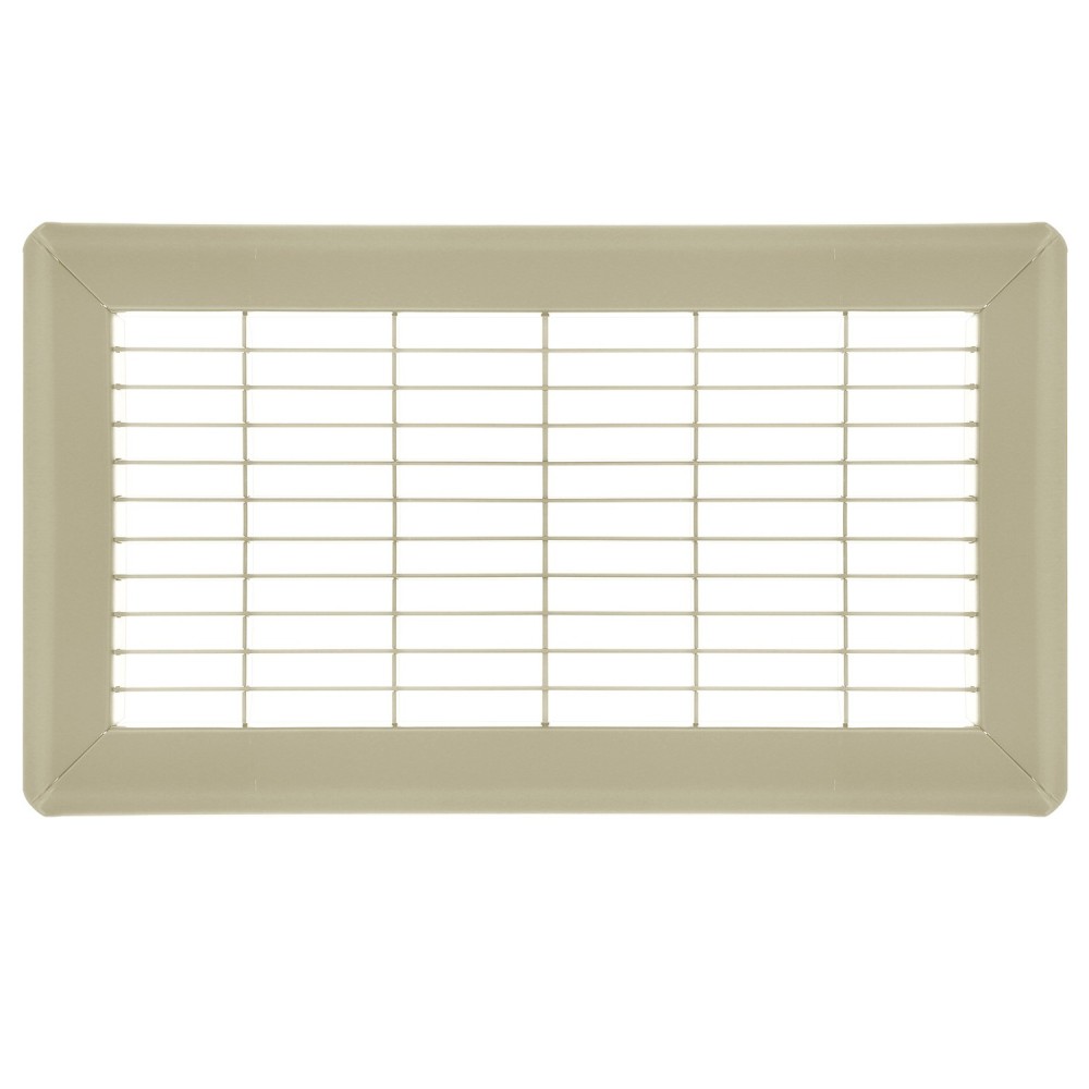 4 x 10 Heavy Gauge Steel Floor Grill - Beige