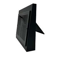13x12 Black Basic Steel Vintage Gravity Baseboard Register