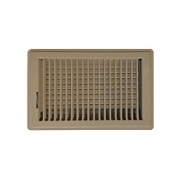 6 X 10 Stamped Steel Floor Register - Brown