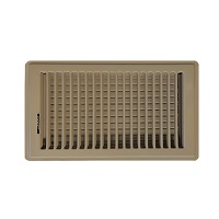 6 X 12 Stamped Steel Floor Register - Brown