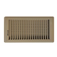 6 X 14 Stamped Steel Floor Register - Brown