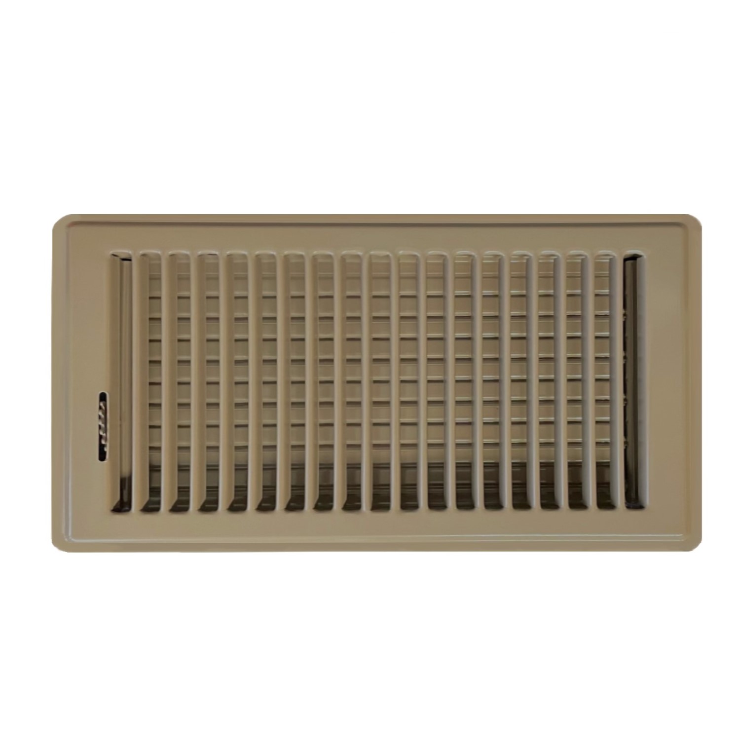 6 X 14 Stamped Steel Floor Register - Brown