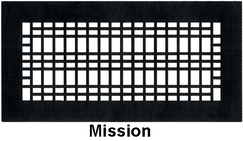 Gold Series Floor Register Mission Style