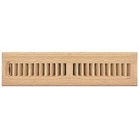 2.25 X 14 Wood Floor Register - Unfinished Oak