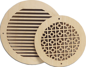 8 Inch Round Pattern Cut Grille