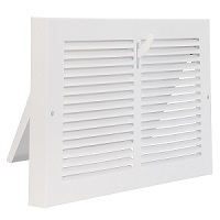 Imperial 10 X 6 Stamped Steel Baseboard Register - White